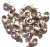 20 15mm Brushed Antique Silver Lobster Claw Clasps